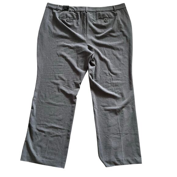 Lane Bryant The Houston Trouser Pant 28 Long Tall Gray Straight Work Office Chic - Picture 3 of 9